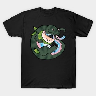 Trans Watermelon Komodo Dragon T-Shirt